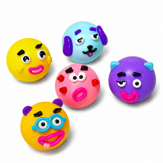 ALL 5 Face Squishies! - Squeeze Toy (BUNDLE DEAL!)