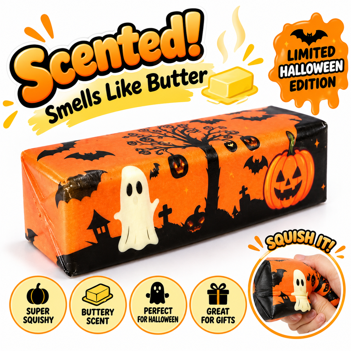 'Trick' Halloween Butter Squishy