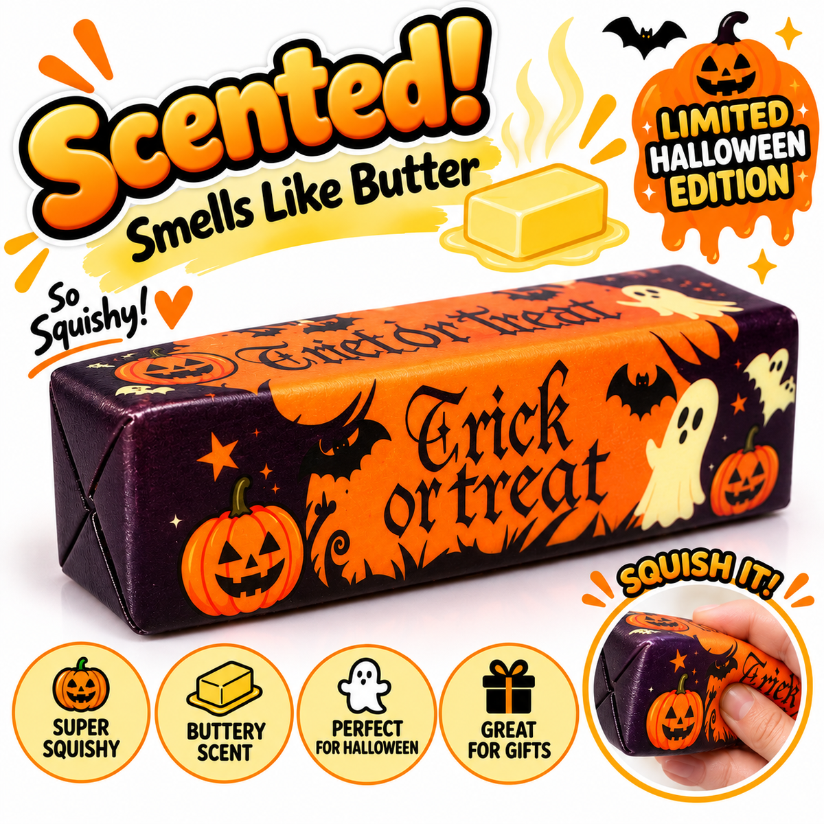 Trick or Treat Halloween Butter Squishy
